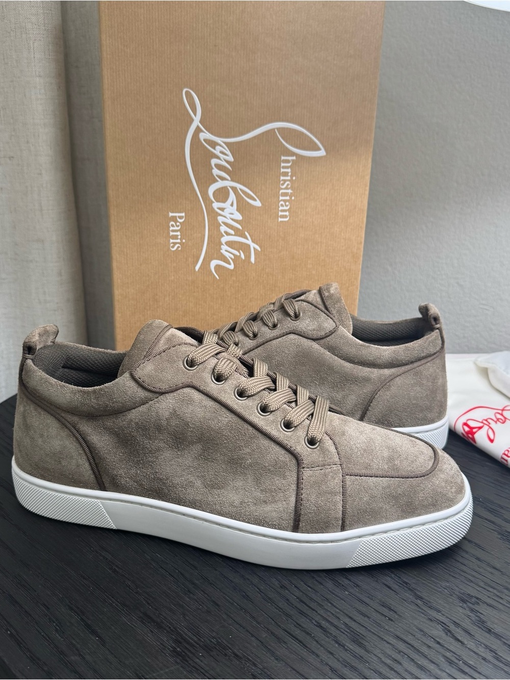 Christian Louboutin Rantulow Orlato Sneakers Crosta Silex 42.5 - Picture 3 of 8